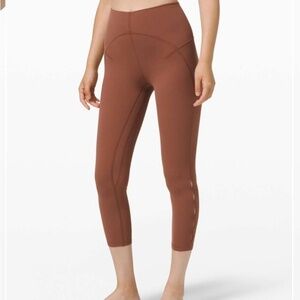 Lululemon Unlimit High-Rise Crop 23" *Keyhole Size 6‎ Ancient Copper